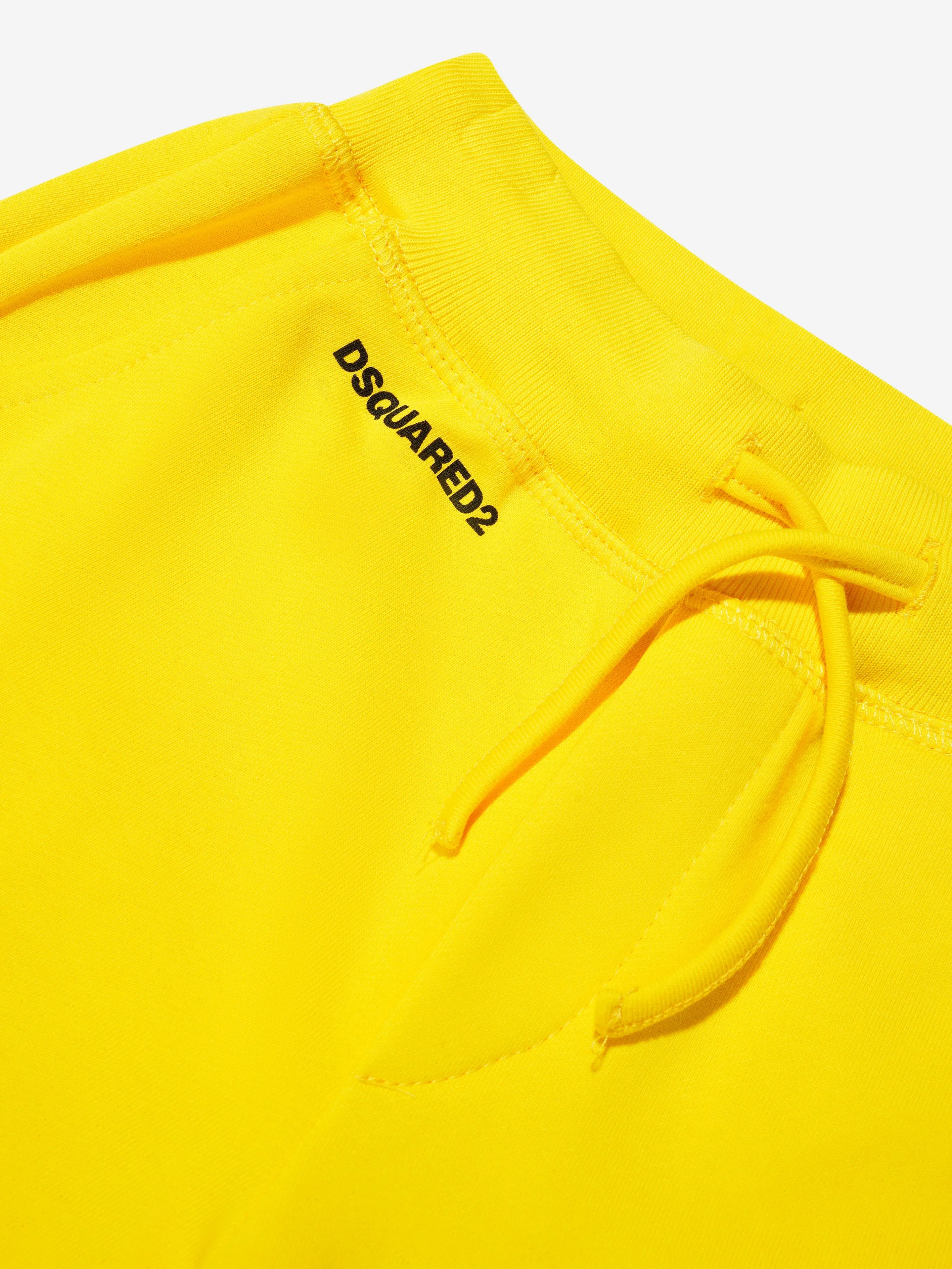 Dsquared2 Kids Sports Edition.07 Shorts In Yellow