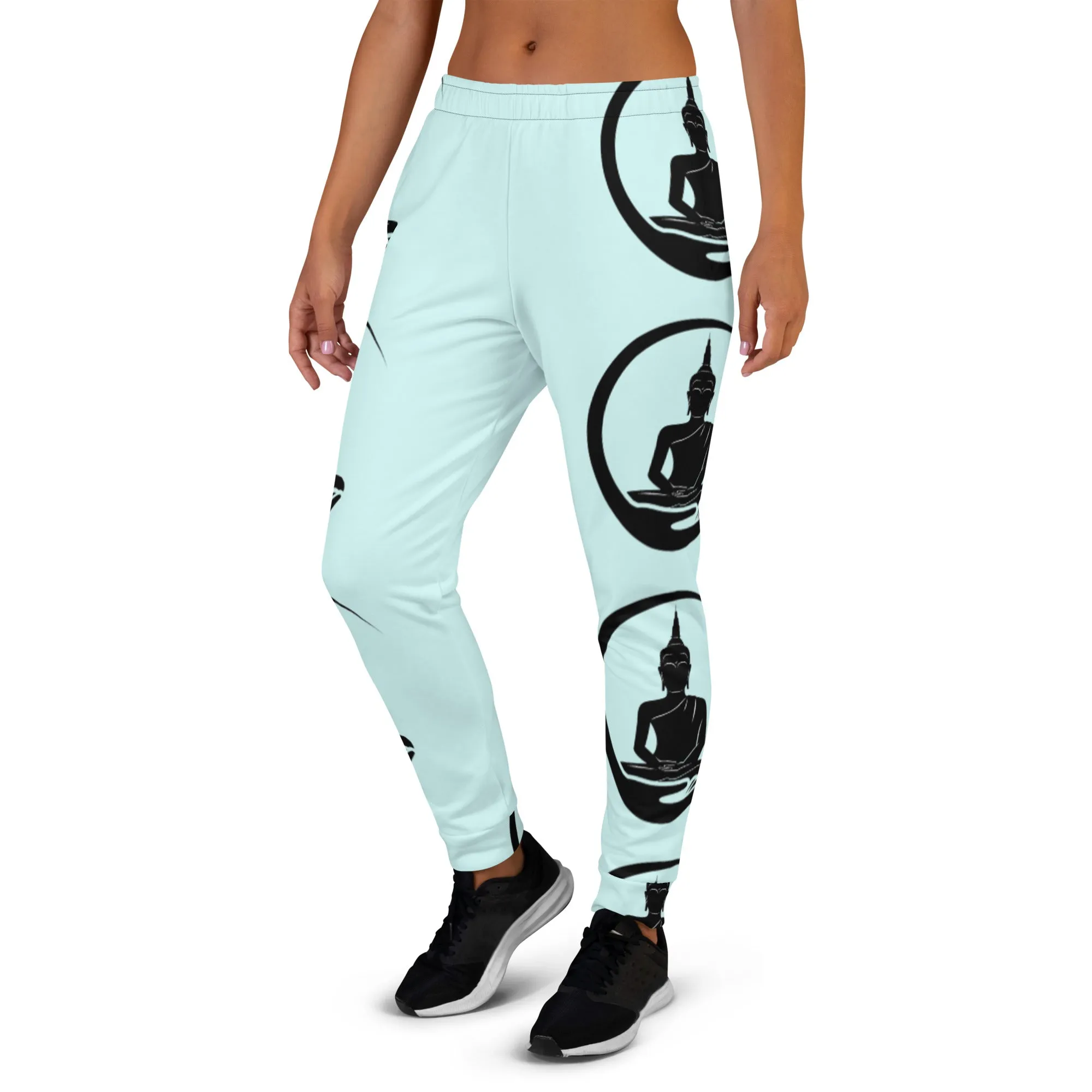 Joggers Light Blue with Buddha